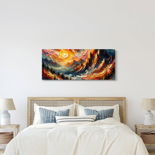 Slika - Planine okupane suncem (120x50 cm)
