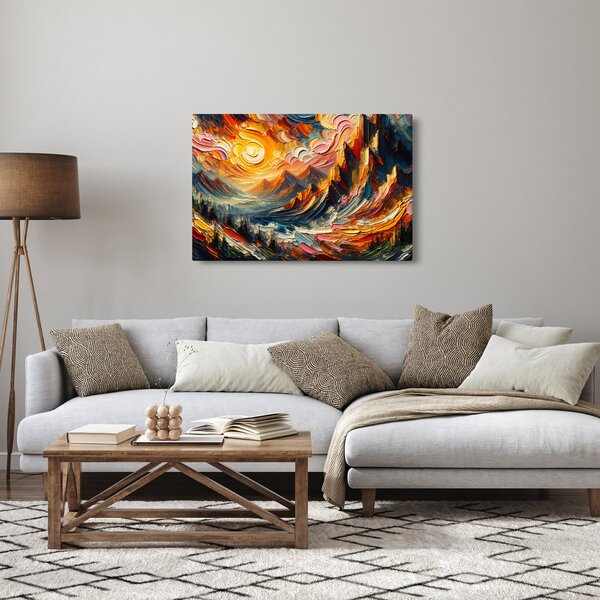 Slika - Planine okupane suncem (90x60 cm)