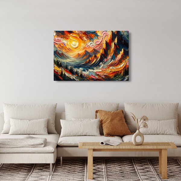 Slika - Planine okupane suncem (90x60 cm)