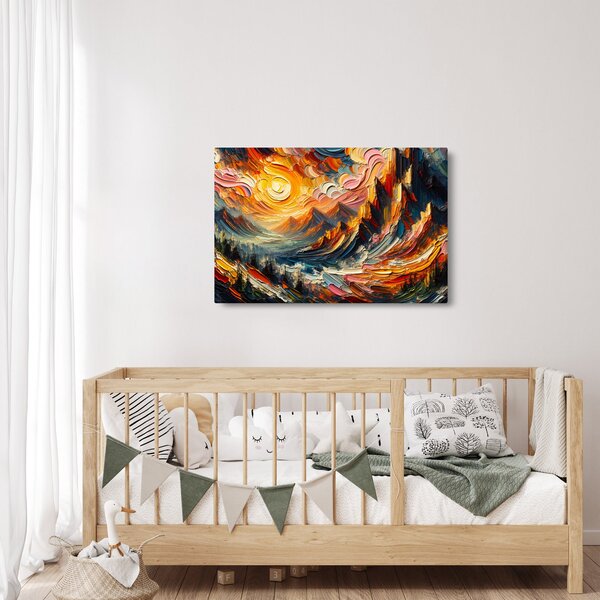 Slika - Planine okupane suncem (90x60 cm)