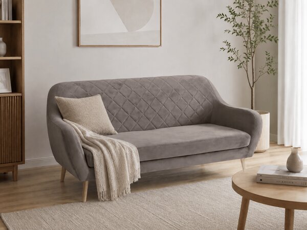Sivi trosjed CORANTI VELVET