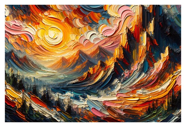 Slika - Planine okupane suncem (90x60 cm)