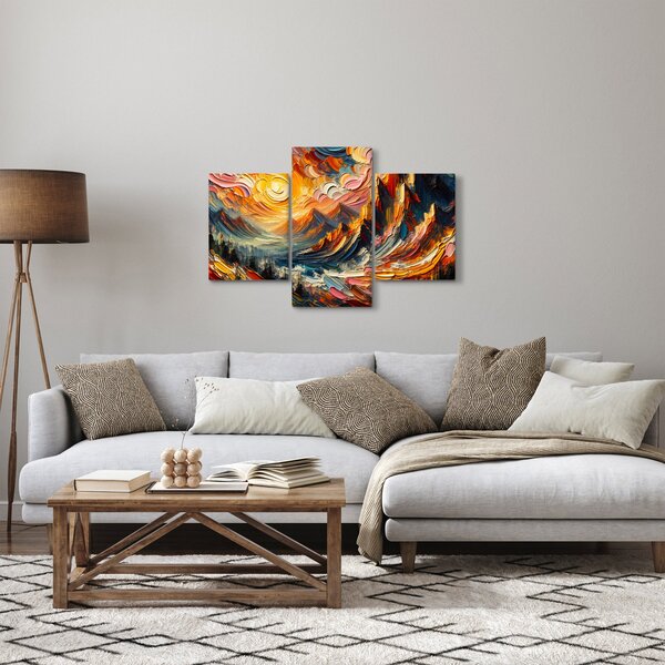 Slika - Planine okupane suncem (90x60 cm)