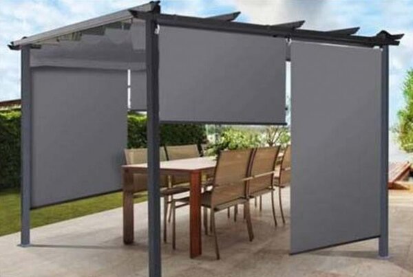 Vodonepropusna vrtna pergola-krov 120 x 225 cm