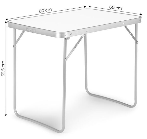 Sklopivi ugostiteljski stol 80 x 60 cm bijeli