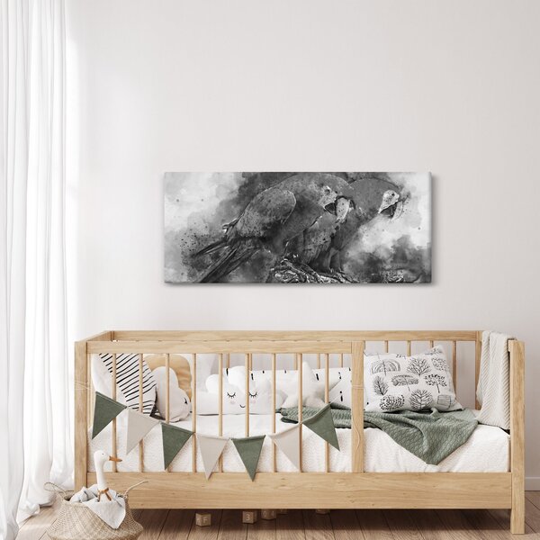 Slika - Vodene boje papige (120x50 cm)