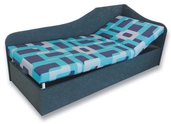 Zondo Jednostruki krevet (kauč) 80 cm Abigail (Gusto 4A + siva 81) (D)