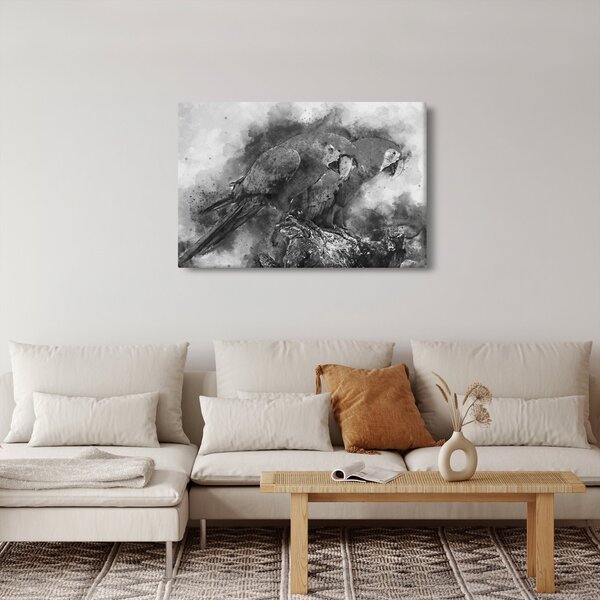 Slika - Vodene boje papige (90x60 cm)
