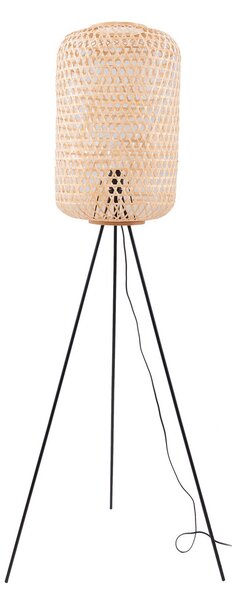 Podne Lampa Lucande, Jorick, Drvo, Dnevna soba, Bambus, Seoska kuća / rustikalni
