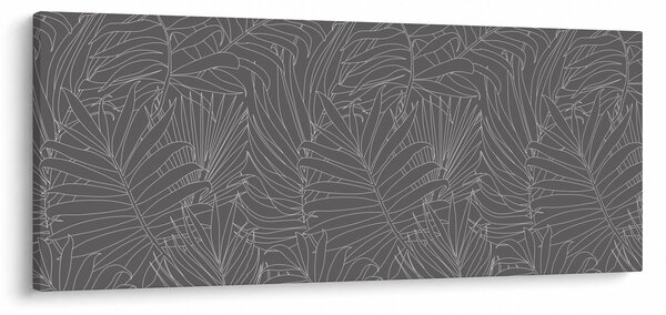 Slika - Sivo palmino lišće (120x50 cm)