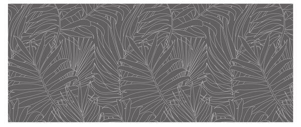 Slika - Sivo palmino lišće (120x50 cm)