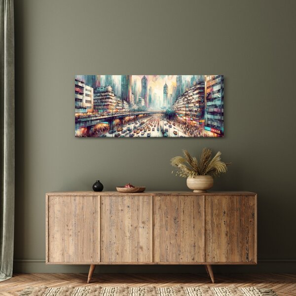 Slika - Život u velikom gradu (120x50 cm)