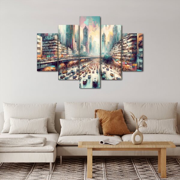 Slika - Život u velikom gradu (150x105 cm)
