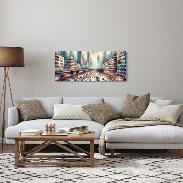 Slika - Život u velikom gradu (120x50 cm)