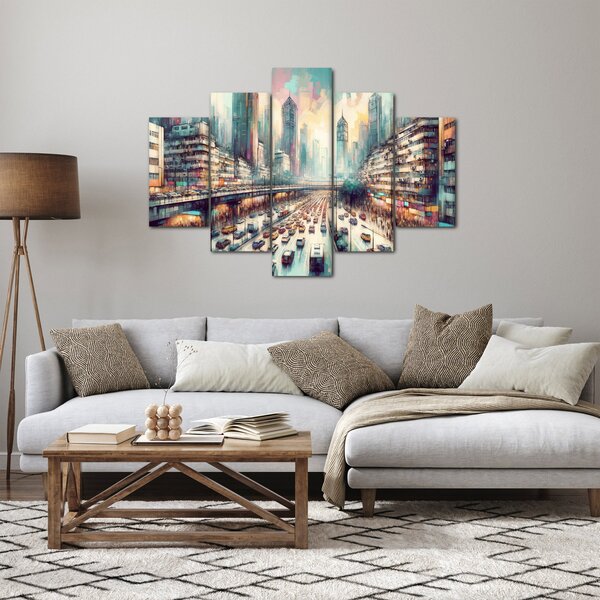 Slika - Život u velikom gradu (150x105 cm)