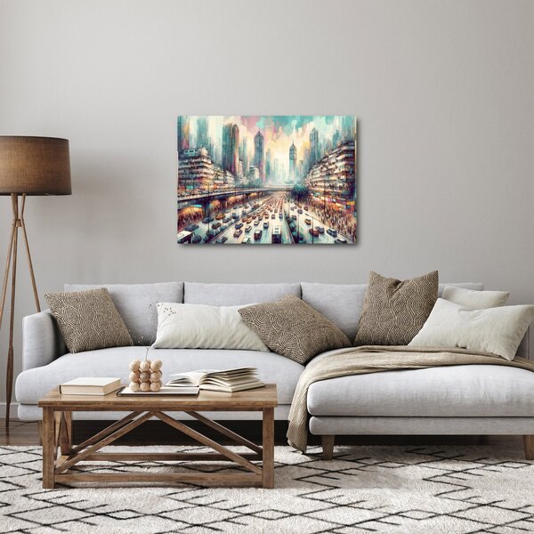 Slika - Život u velikom gradu (70x50 cm)