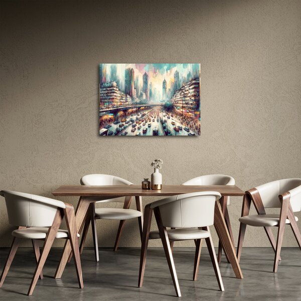 Slika - Život u velikom gradu (70x50 cm)