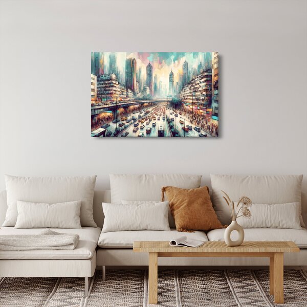 Slika - Život u velikom gradu (90x60 cm)