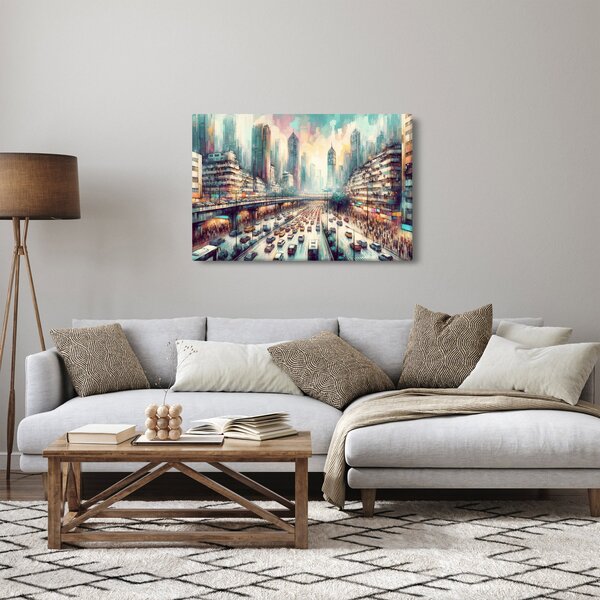 Slika - Život u velikom gradu (90x60 cm)