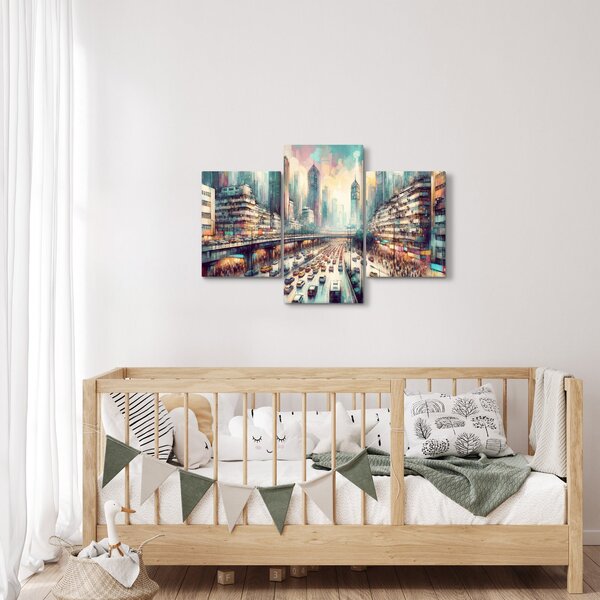 Slika - Život u velikom gradu (90x60 cm)