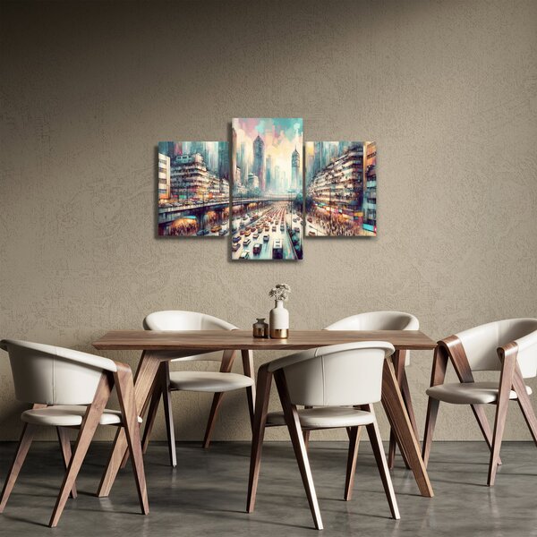Slika - Život u velikom gradu (90x60 cm)