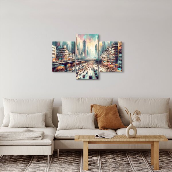 Slika - Život u velikom gradu (90x60 cm)