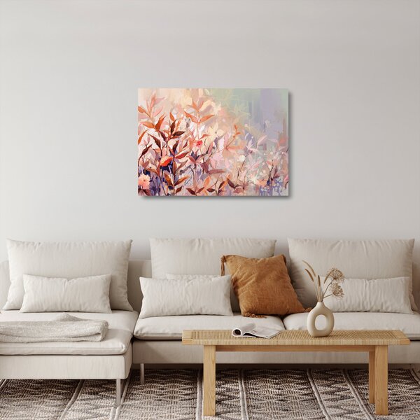 Staklena slika - Staklena slikanje pastelne jeseni (70x50 cm)