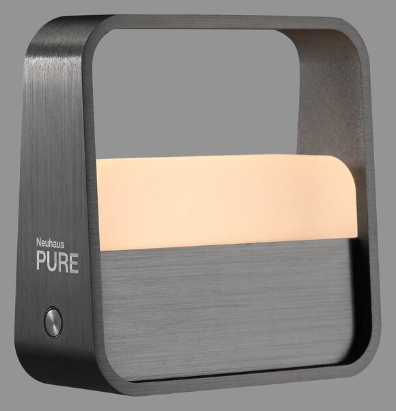 Stolne Lampa PURE, PURE Go, prigušiv, Sivo, Dnevna soba, Aluminij, Moderan