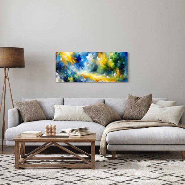 Slika - Apstraktni sunčani dan (120x50 cm)