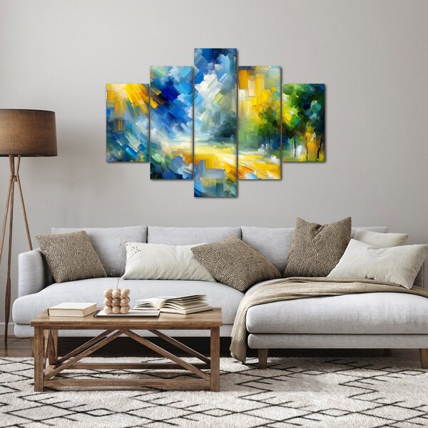 Slika - Apstraktni sunčani dan (150x105 cm)