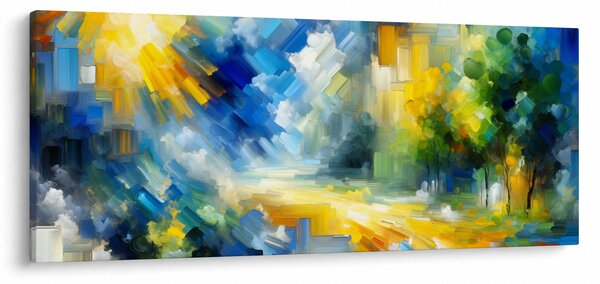 Slika - Apstraktni sunčani dan (120x50 cm)