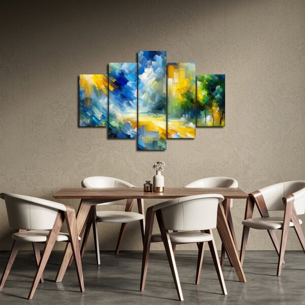 Slika - Apstraktni sunčani dan (150x105 cm)