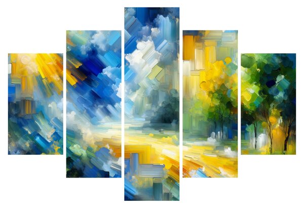 Slika - Apstraktni sunčani dan (150x105 cm)