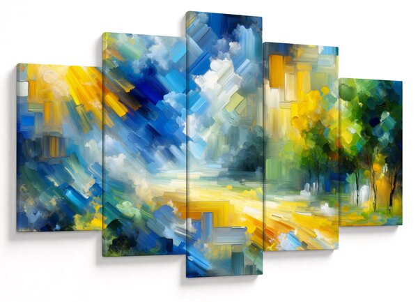 Slika - Apstraktni sunčani dan (150x105 cm)