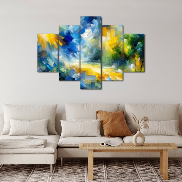 Slika - Apstraktni sunčani dan (150x105 cm)