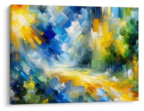 Slika - Apstraktni sunčani dan (70x50 cm)
