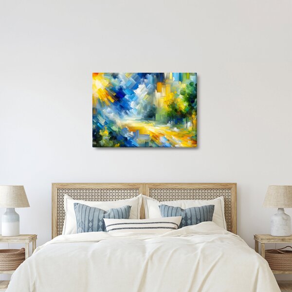 Slika - Apstraktni sunčani dan (70x50 cm)