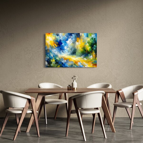 Slika - Apstraktni sunčani dan (90x60 cm)