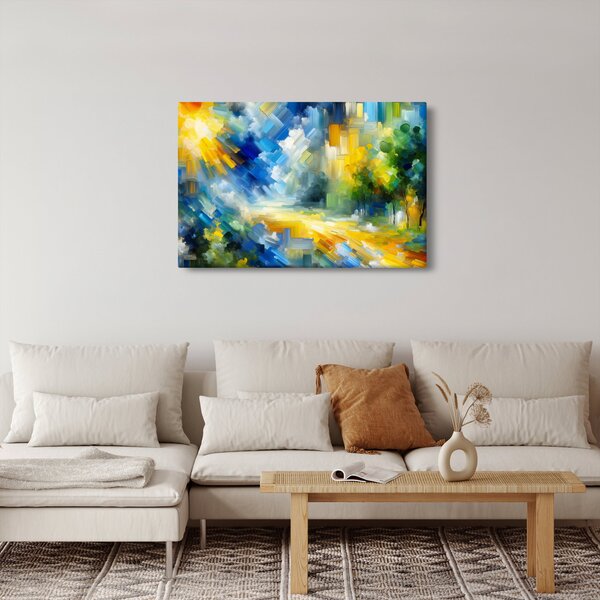Slika - Apstraktni sunčani dan (90x60 cm)