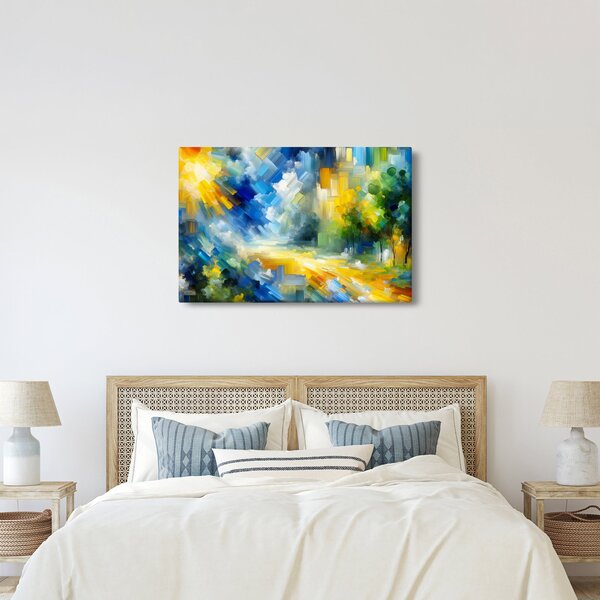 Slika - Apstraktni sunčani dan (90x60 cm)