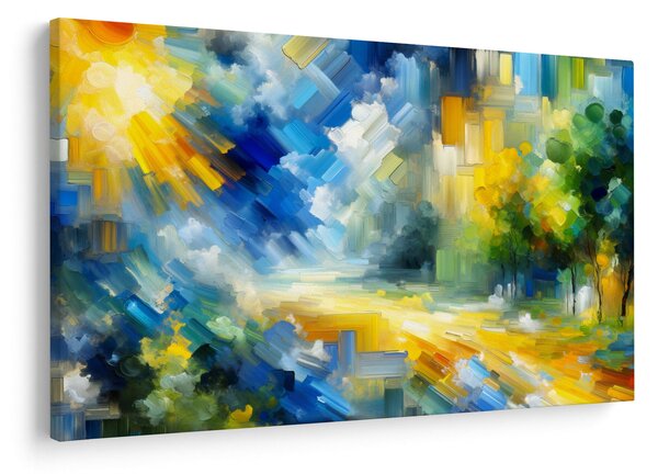 Slika - Apstraktni sunčani dan (90x60 cm)