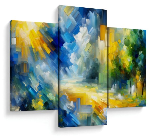 Slika - Apstraktni sunčani dan (90x60 cm)