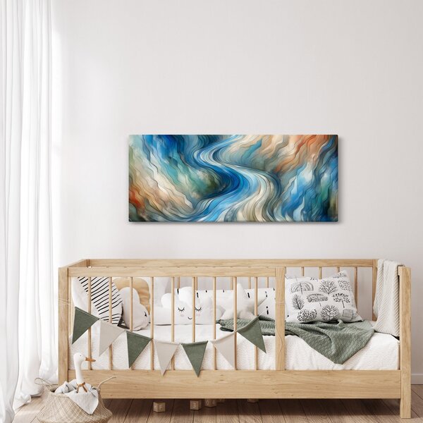 Slika - Apstraktni tok (120x50 cm)