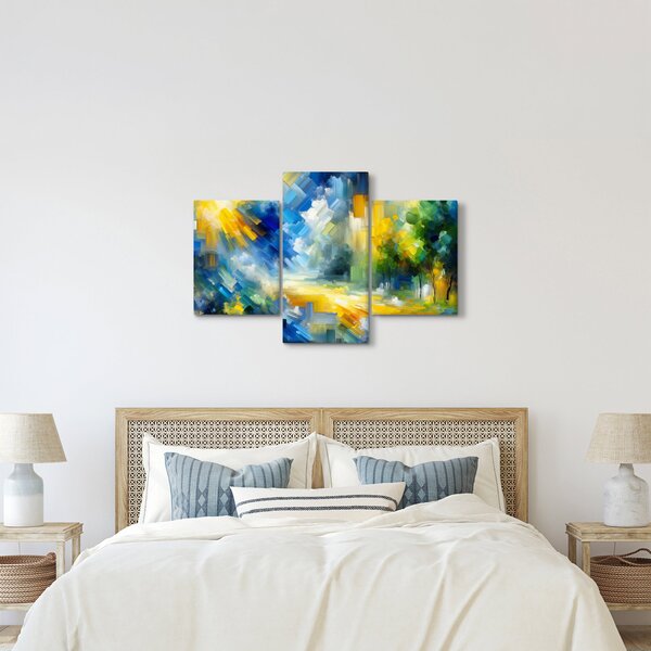 Slika - Apstraktni sunčani dan (90x60 cm)
