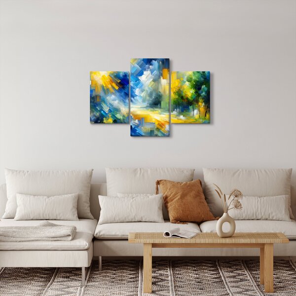 Slika - Apstraktni sunčani dan (90x60 cm)