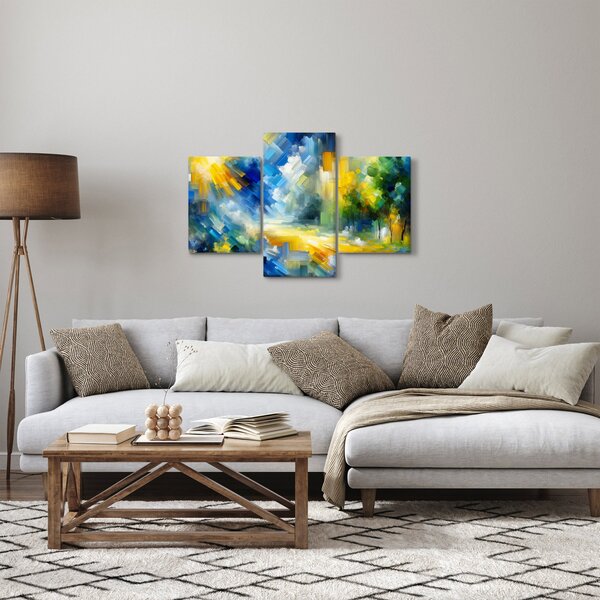 Slika - Apstraktni sunčani dan (90x60 cm)