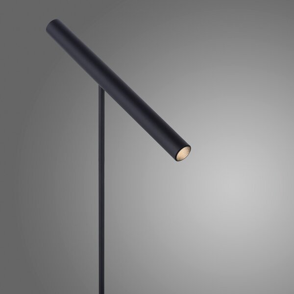 Stolne Lampa PURE, Pure Tutua, prigušiv, Crno, Dnevna soba, Metal, Moderan