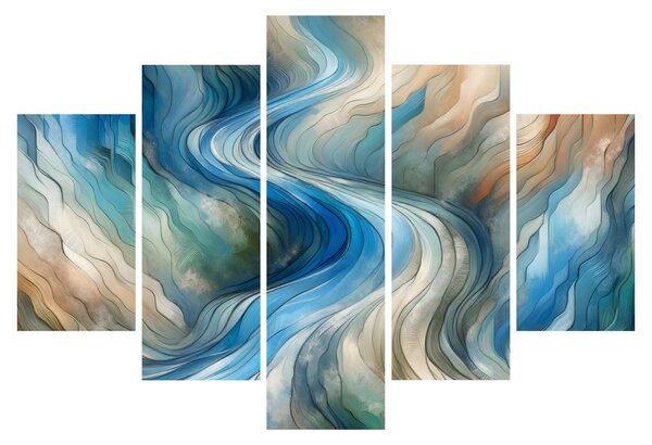 Slika - Apstraktni tok (150x105 cm)