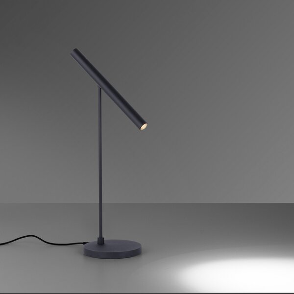 Stolne Lampa PURE, Pure Tutua, prigušiv, Crno, Dnevna soba, Metal, Moderan