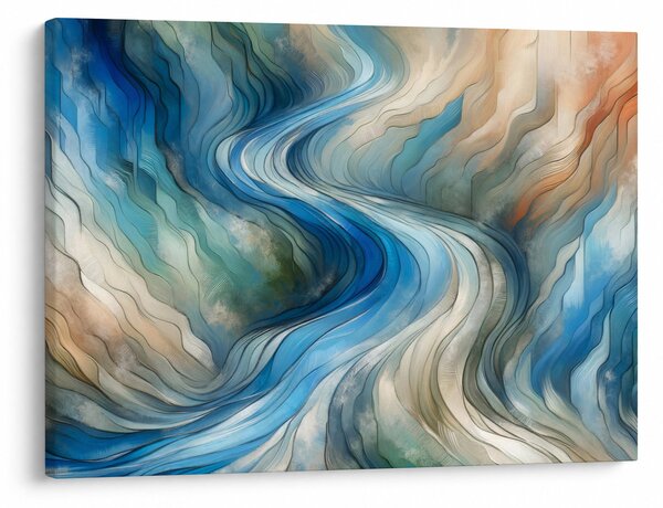 Slika - Apstraktni tok (70x50 cm)